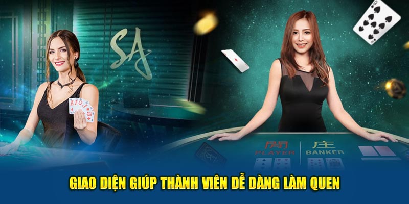 Giao diện giúp thành viên dễ dàng làm quen