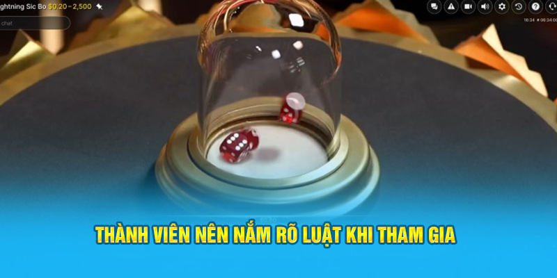 Thành viên nên nắm rõ luật khi tham gia